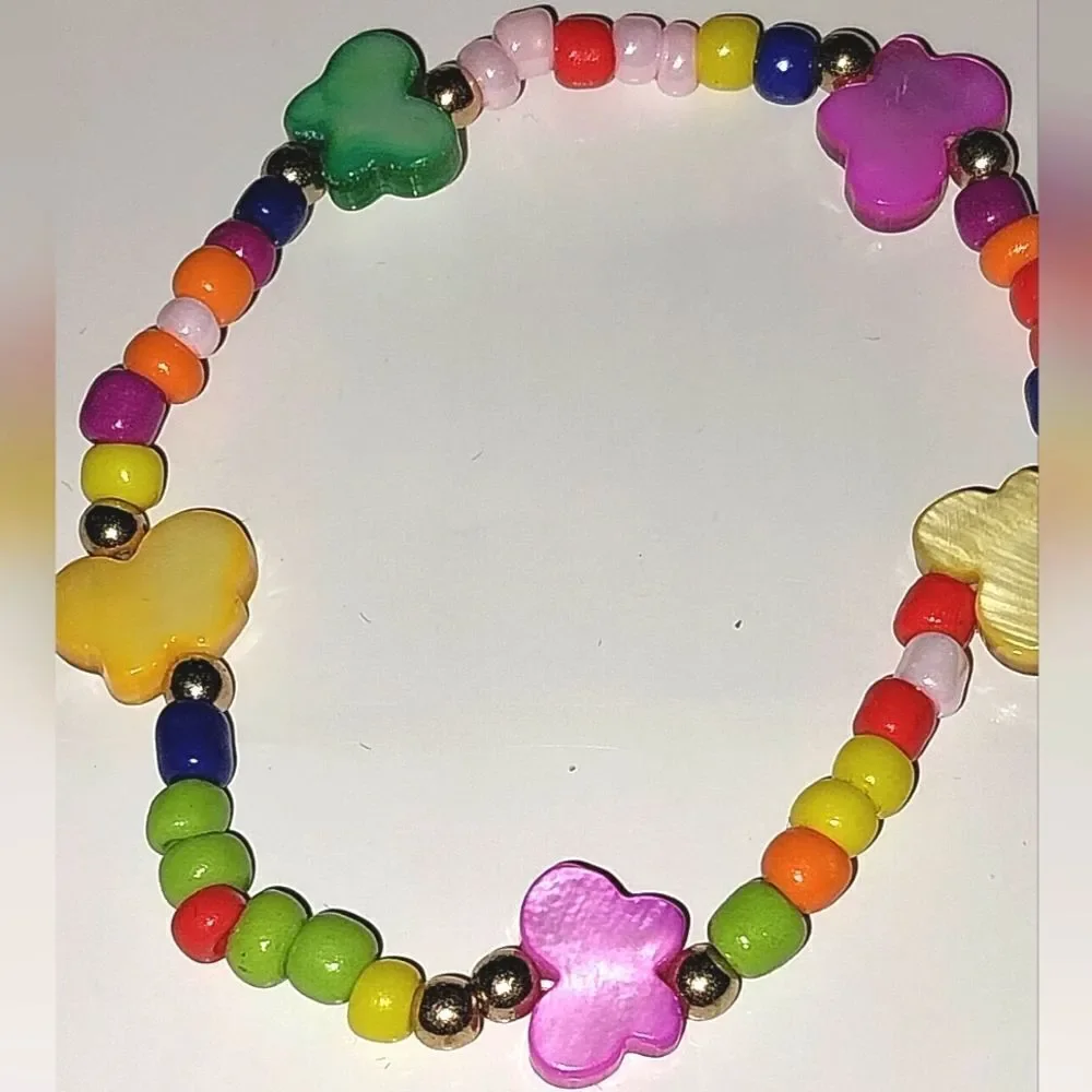 Girls Colorful  Butterfly Bracelet - Picture 5 of 7